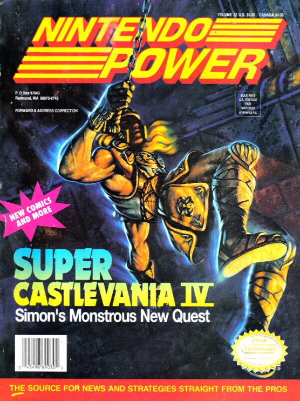 Nintendo Power Issue 032 (January 1992) cover